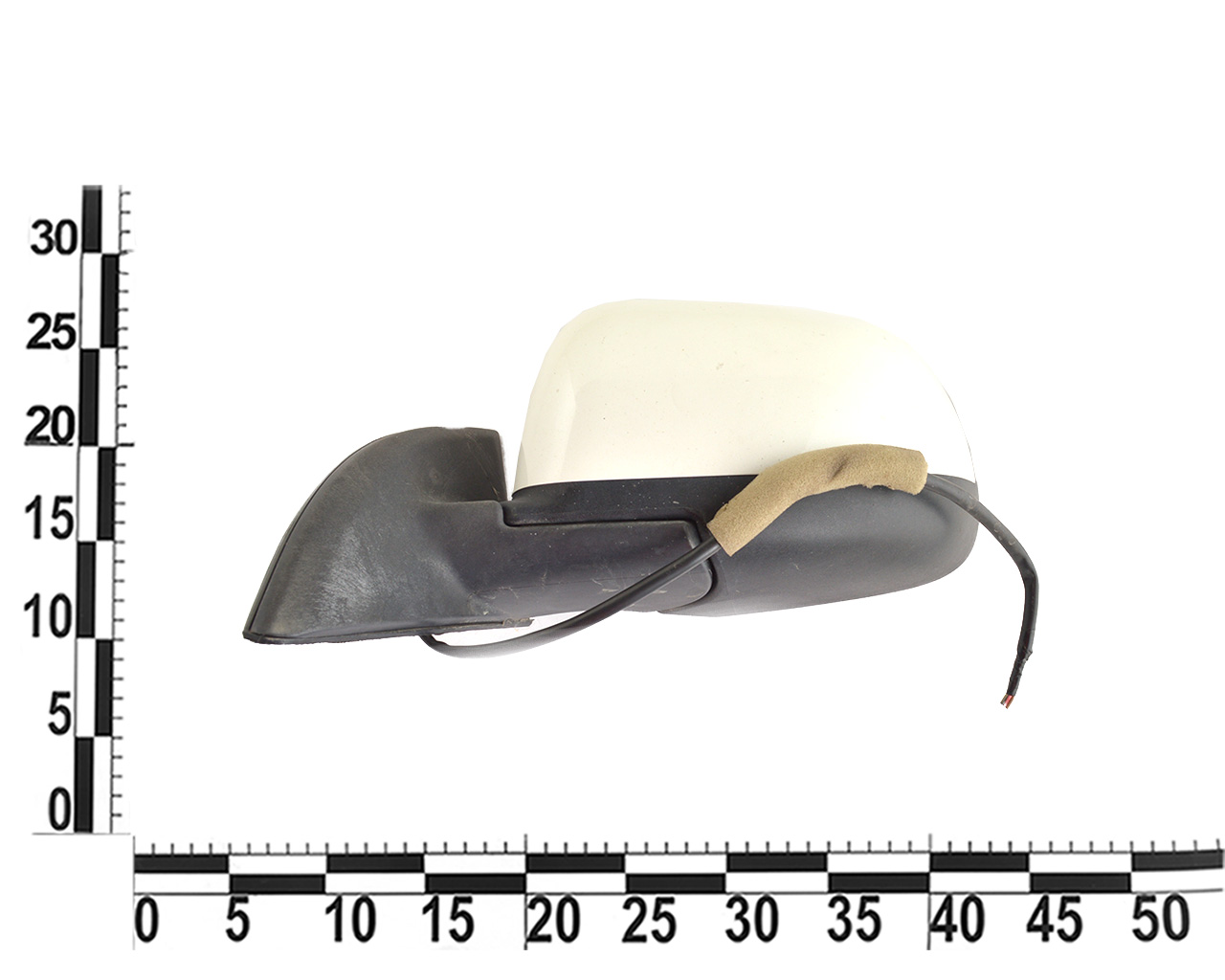 Зеркало левое (белое) NISSAN LEAF