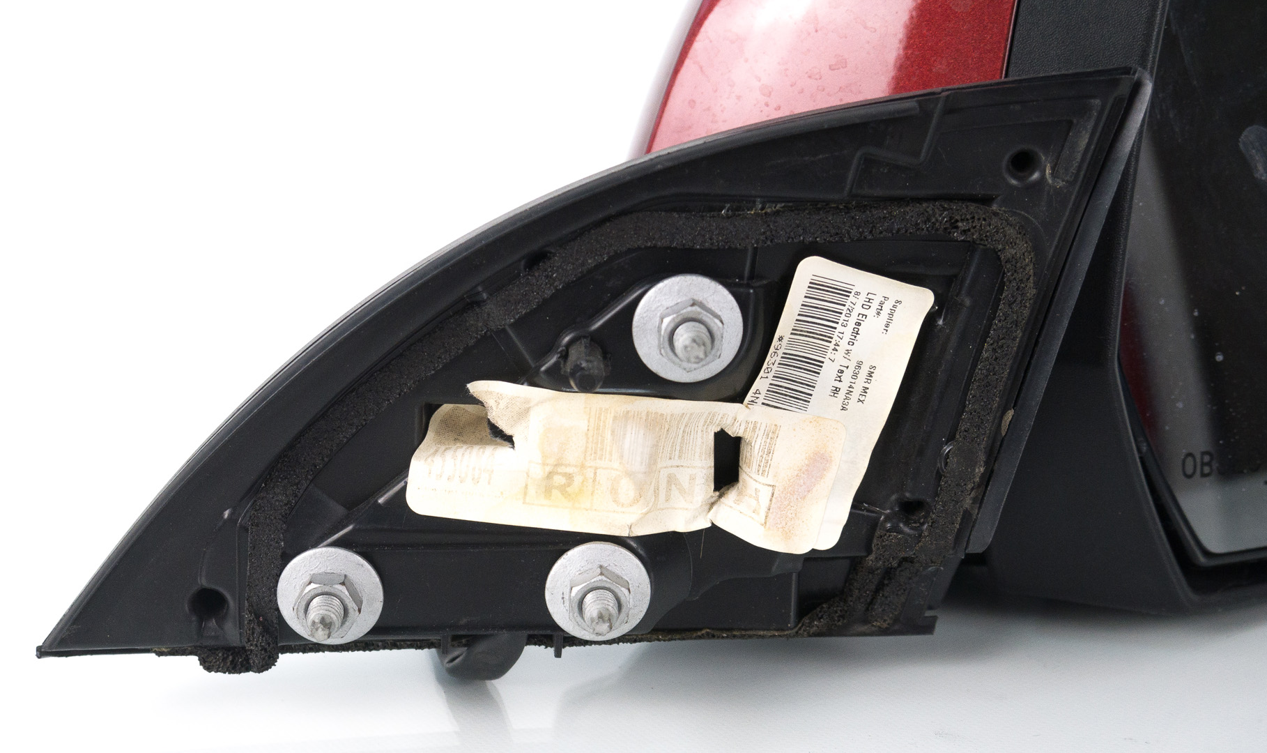 Зеркало правое (красное) NISSAN LEAF 96301-4NC0C