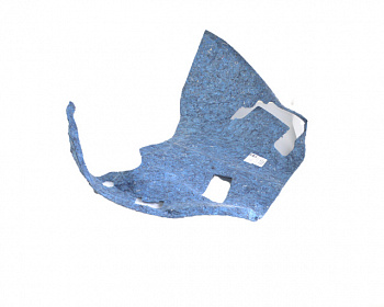 Шумоизоляция задней правой арки (без сабвуфера) TESLA Model S