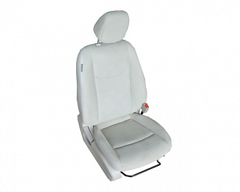 Сидение переднее пассажирское с подогревом в сборе, бежевое (велюр) NISSAN LEAF