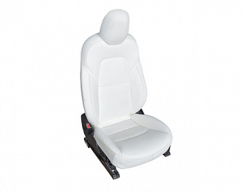 Сиденье переднее левое (водительское) белое TESLA MODEL 3