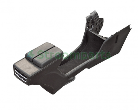 Консоль центральная в сборе черное дерево + черная кожа (OBECHE OPEN PORE+BLACK) TESLA MODEL S, SR