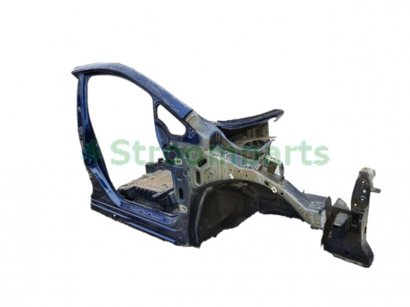 Четверть передняя правая с центральной стойкой  синяя Nissan Leaf 2018 Четверть передняя правая с центральной стойкой  синяя Nissan Leaf 2018