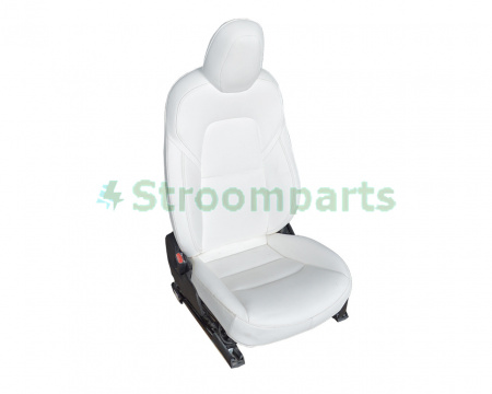 Сиденье переднее левое (водительское) белое TESLA MODEL 3