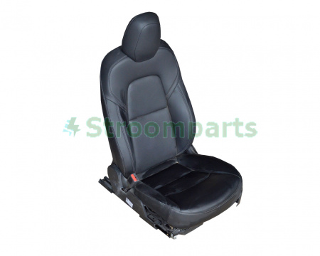 Сиденье переднее левое (водительское) черное TESLA MODEL 3